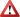 red-outlined triangle containing exclamation point