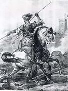 A Mamluk cavalryman, drawing by Carle Vernet, 1810