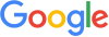 Each letter of "Google" is colored (from left to right) in blue, red, yellow, blue (again), green, and red (again).