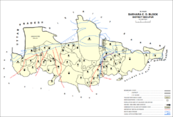 Map of Gyanpur (#849) in Barhara block