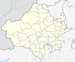 Location of Nakki lake within Rajasthan