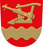 Plough pictured in the coat of arms of Aura