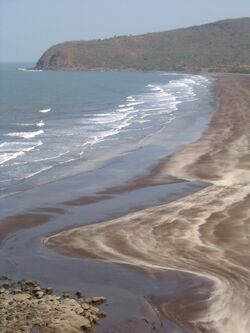 A view of Harihareshwar beach