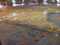 Relief map of India in Bharat Mata Mandir