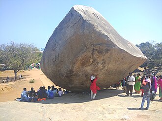 "Dare to rest precariously", side profile viewed from northeast to southwest.