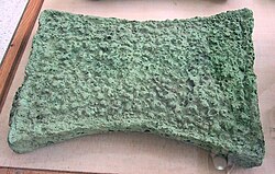 Ancient copper ingot