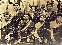 Eight Lusei chiefs photographed