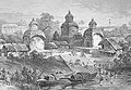 Cluster of 3 At-chala temples at Kalighat temple complex, Kolkata, West Bengal