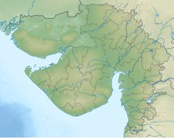 India Gujarat relief map.svg