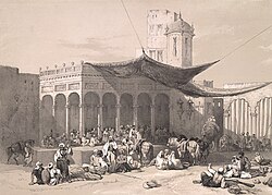Sikh soldiers receiving their pay at the Darbar of Ranjit Singh