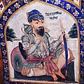 Fresco of Bijla Singh from Gurdwara Baba Atal. He was a warrior of the Shaheedan Misl and contemporary of Baba Deep Singh