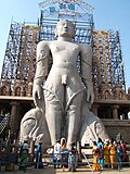 17.4&nbsp;m (57&nbsp;ft) Gommateshwara statue at Shravanabelagola, 10th century