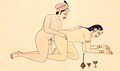 Kama Sutra illustration of doggy style, circa 19th Century