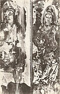 Bagh Caves, Painting of a Bodhisattva.
