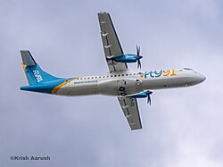 Fly91 Atr72 Departing out of bengaluru