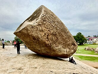 "The tricky rock", side profile viewed from west to east.