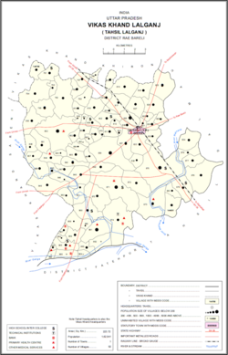Map of Lalganj CD block
