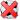 soccer ball with red X