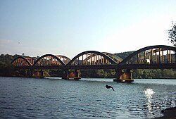 The historic Kuppam Bridge