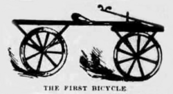 The first bicycle