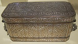 A betel nut box crafted by the Maranao people of the Philippines.