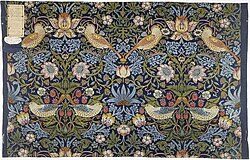 "Strawberry Thief" textile pattern, William Morris, 1883[67]