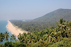 Sandy beaches dotted with swaying coconut palms are a ubiquitous sight along the Malabar coast.