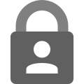 Silver padlock