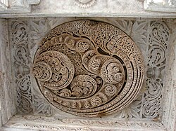 Delicate marble carving at Dilwara Temples
