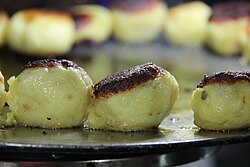 Pattice being prepared by street vendor in Powai.
