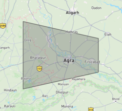 The area of Taj Trapezium Zone established per ruling by the court order.