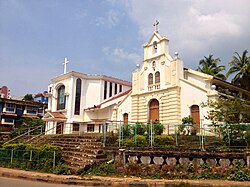Old and new Igreja de São Sebastião - St. Sebastian Church in Aquem