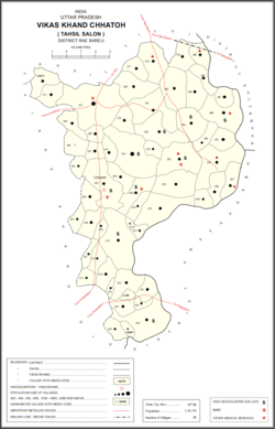 Map showing Abdu Mau (#391) in Chhatoh CD block