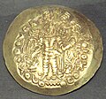 A gold Indo-Sassanid coin.