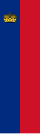 Vertical variation of the flag of Liechtenstein.