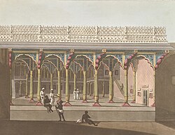 West Front Of Tippoo's Palace, Bangalore by James Hunter (d.1792)[19]