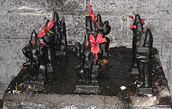 Section 5, Graha nidhi, with the nine planets (navagraha shrine pictured)