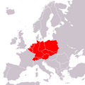 Central Europe, as defined by E. Schenk (1950)[81]