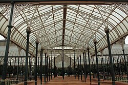Interior view of the Glass house