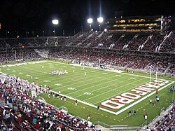 The new Stanford Stadium, site of home football games