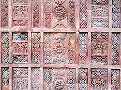 Terracotta decoration on the Atia Mosque in Tangail, Bangladesh (17th century, Mughal period)