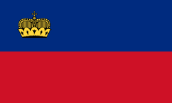 State Flag of the Independent Principality of Liechtenstein