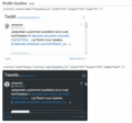Examples of profile timelines