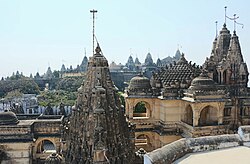 View across the Palitana temples