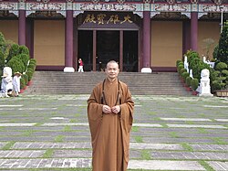 A Chinese Buddhist monk in Taiwan