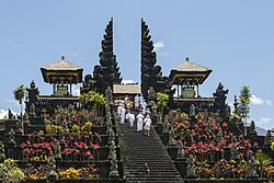 Pura Besakih, the holiest temple of Hindu religion in Bali