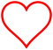 Red-outline heart icon