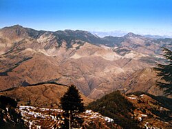 Himalayas view from Chharabra