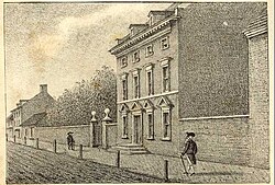 Third Presidential Mansion: President's House, Philadelphia, Pennsylvania. Occupied by Washington: November 1790&nbsp;– March 1797. Occupied by Adams: March 1797&nbsp;– May 1800.