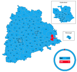 Seat distribution of INC+